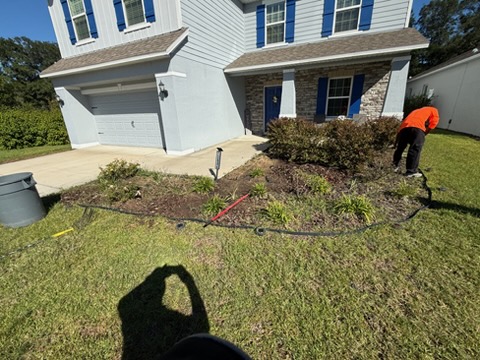Residential flowerbed project
